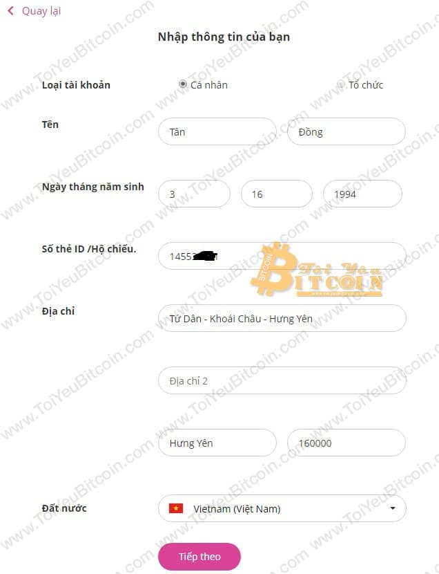 Cách xác minh tài khoản trên Bcnex. Ảnh 3
