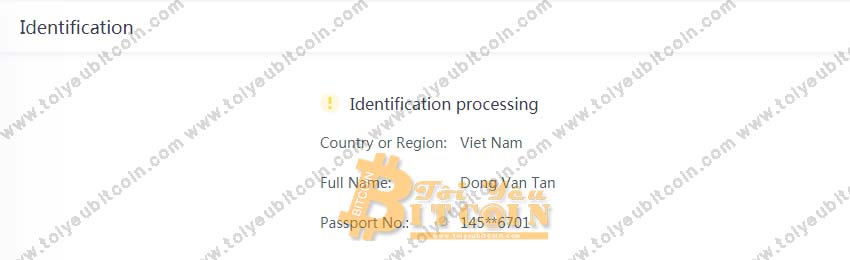 Xác minh tài khoản CoinBene. Ảnh 2