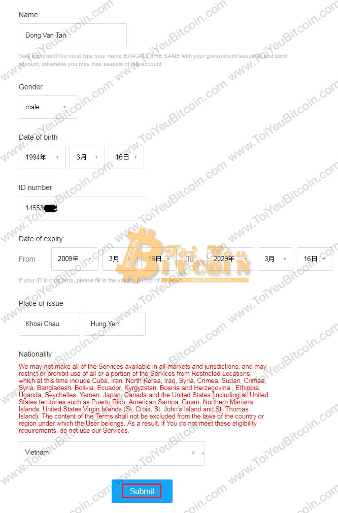Cách xác minh tài khoản Fatbtc. Ảnh 2