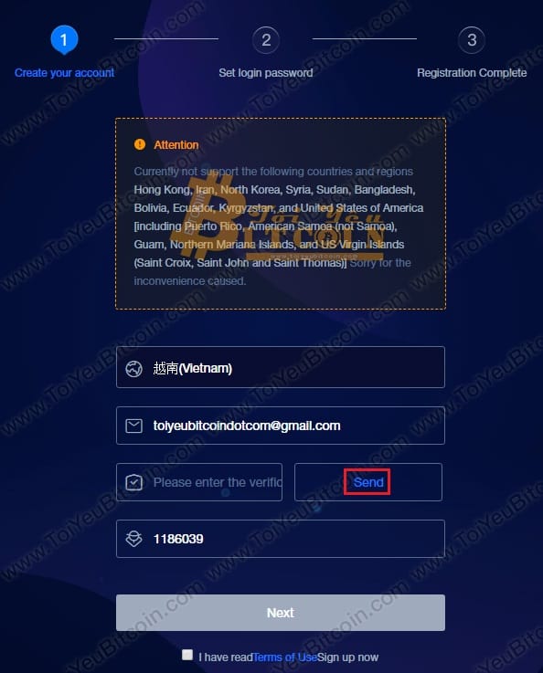 Cách đăng ký tạo tài khoản CoinEgg. Ảnh 1
