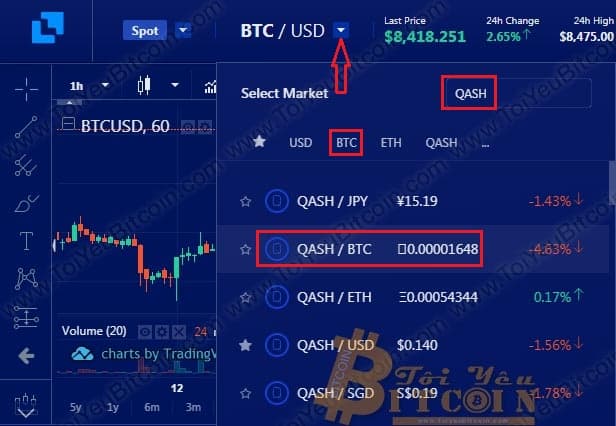 Cách trade coin trên sàn Liquid. Ảnh 3
