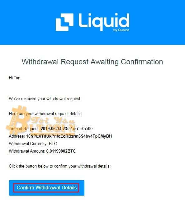 Cách rút tiền từ sàn Liquid. Ảnh 8