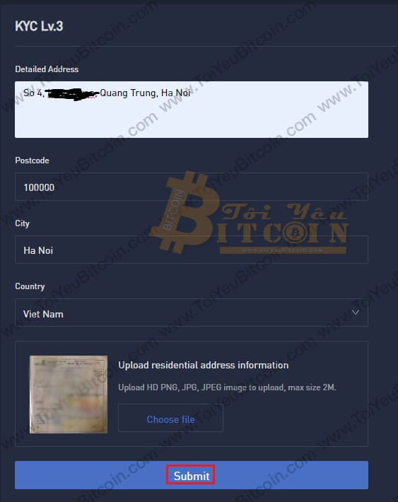Cách xác thực KYC tài khoản Bithumb Pro. Ảnh 5