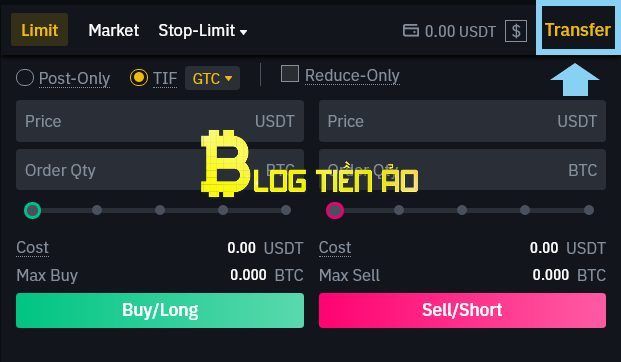 Chuyển tiền vào Binance Futures