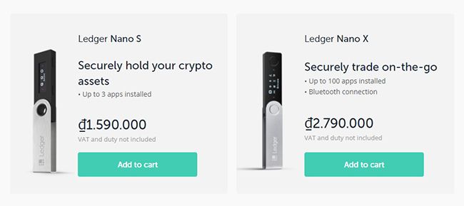 So sánh Ledger Nano X và Ledger Nano S
