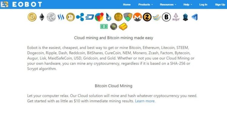 Cách đào bitcoin tự động với web Eobot trên máy tính, CPU, VPS